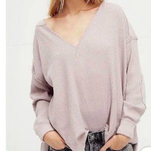 Free People "Owen" Slouchy Oversized Thermal - M